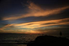 Sunset Sea Vallarta Puesta