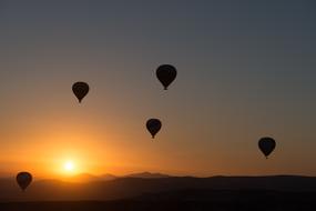 Hot-Air Ballooning sunset