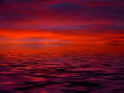 perfect sunrise cloud red