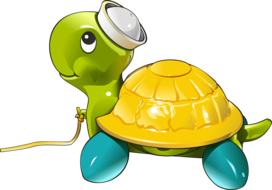 sea turtle plastic toy drawing