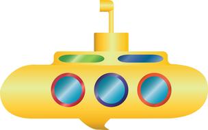 graphic yellow submarine drawing