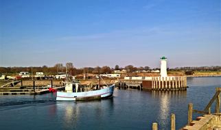 small fishing port in denmark