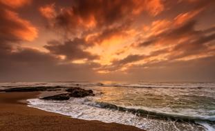goodly Beach Dawn Dusk