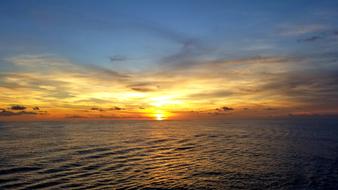 fabulous Evening over the ocean