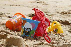 plastic Bucket Toys Sand