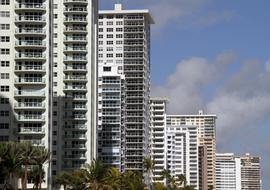 Buildings on West Palm Beach in Florida