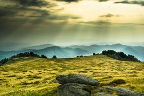 wonderful Mountain Sunset Romania