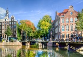 very beautiful Amsterdam city