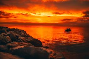 red Sunset Dusk