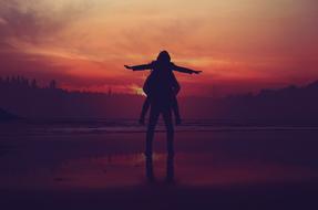 very beautiful People Silhouette