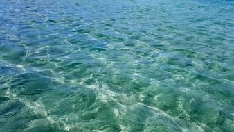 bluegreen sea water