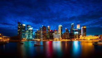 Singapore City lights