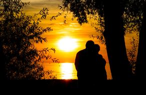 Romance at Sunset Lake