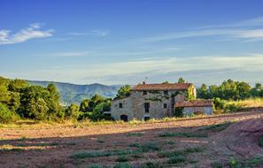 Landscape of Nature old stone building