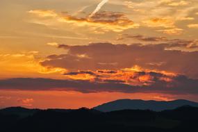 Sky ed orange Sunset