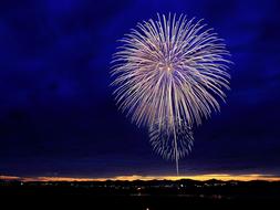 Fireworks Celebration dark sky