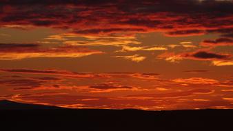 Sunset Iceland red sky