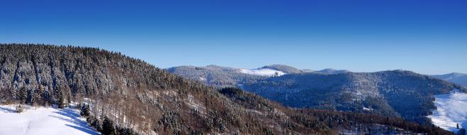 Winter mountain Panorama
