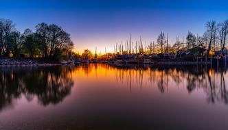Reflection Waters red Sunset