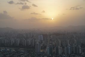 Landscape fog City