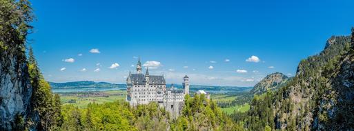 Architecture Travel Old castle and forest