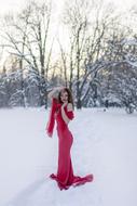 Beauty Winter Sensuality woman