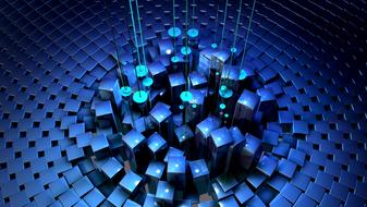 cube sea geometry 3d