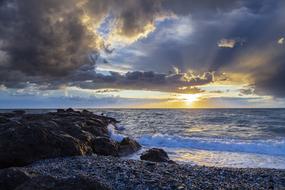 Beach nice Sunset Landscape