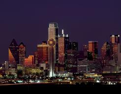 night lights Texas Skyline