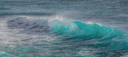 Water Surf Sea neon blue