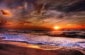 Denmark Sea at Sunset
