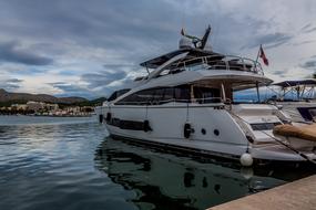white Yacht Mallorca Sea
