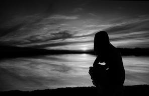 Sunset Scenery person