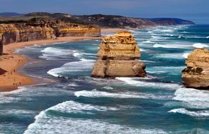 big stones in the sea in australia