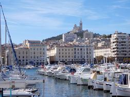 cityscape of Old Port in Marseille