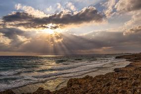 Sunset Sea and beach