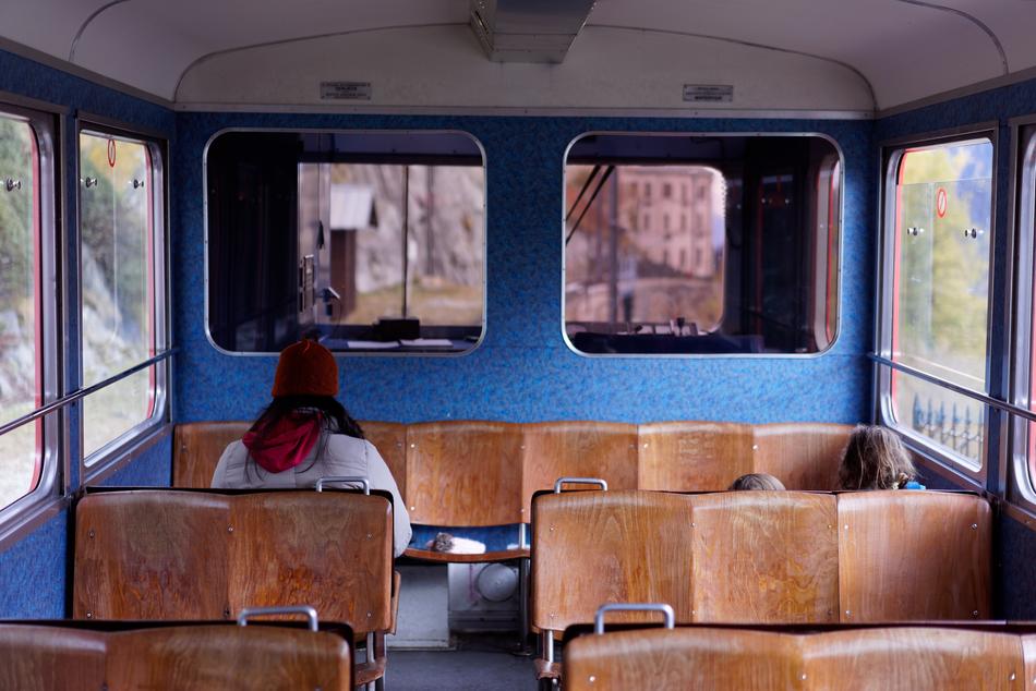 girl at Train Transportation