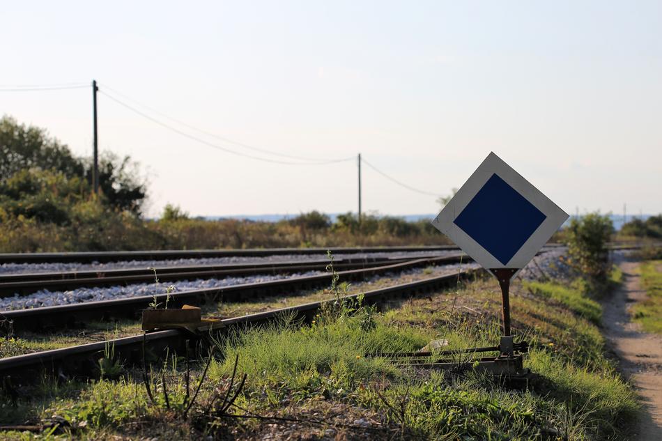 Railway Sign Rail Track