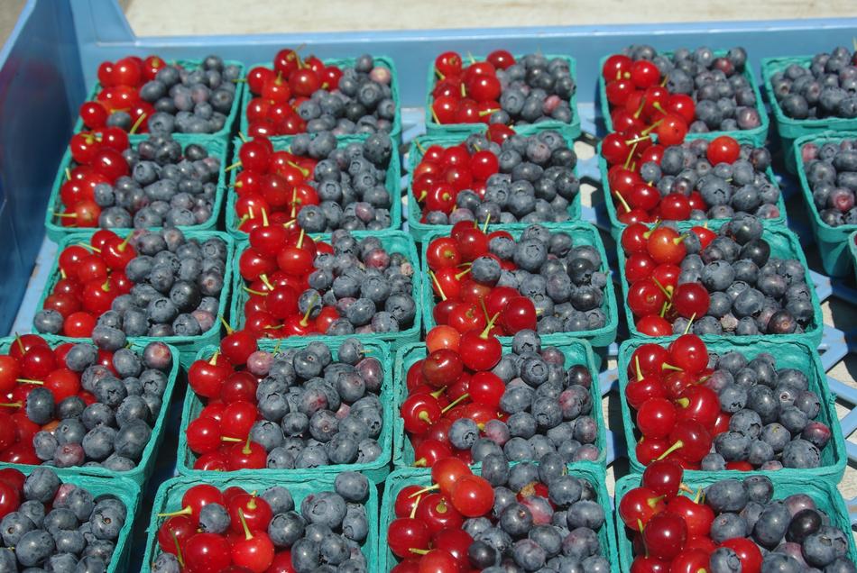 Blueberries Cherries Fruit