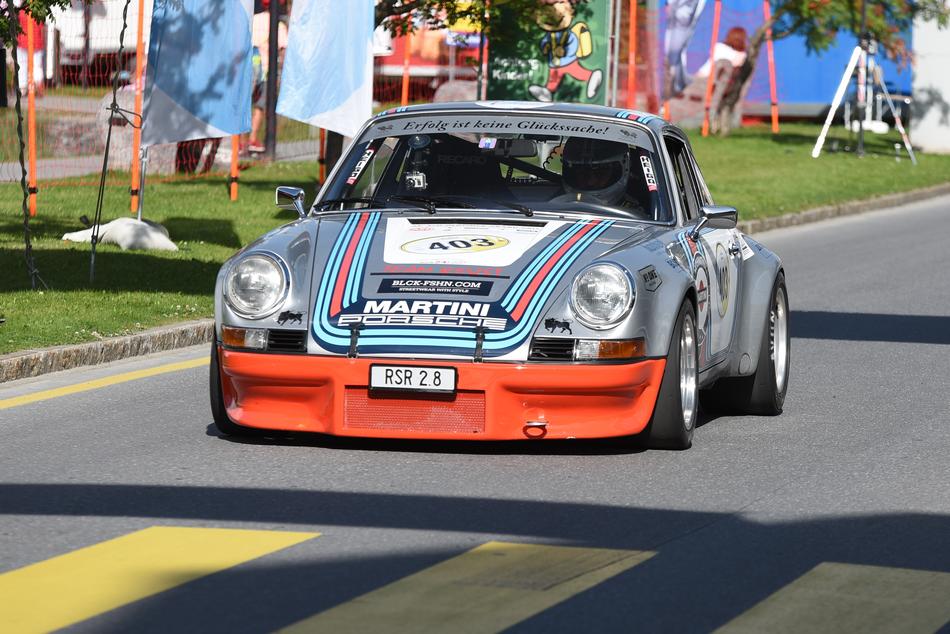 Arosa Classics Car racing vehicle in city