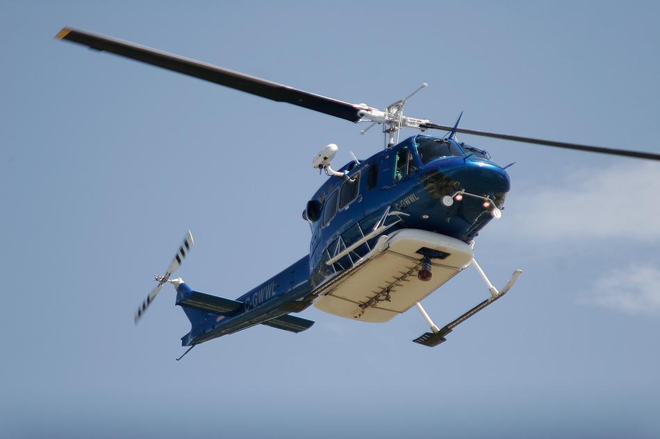 Helicopter Flying Aerial