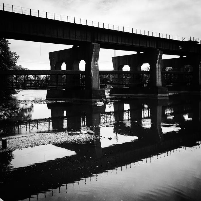 the big bridge by the river