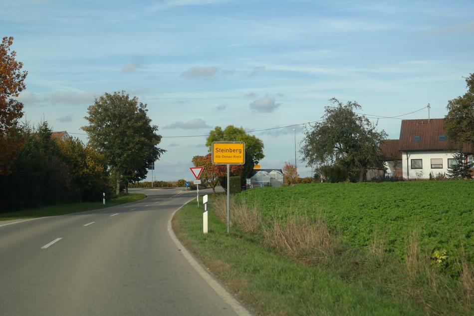 Entrance Town Sign Steinberg Alb