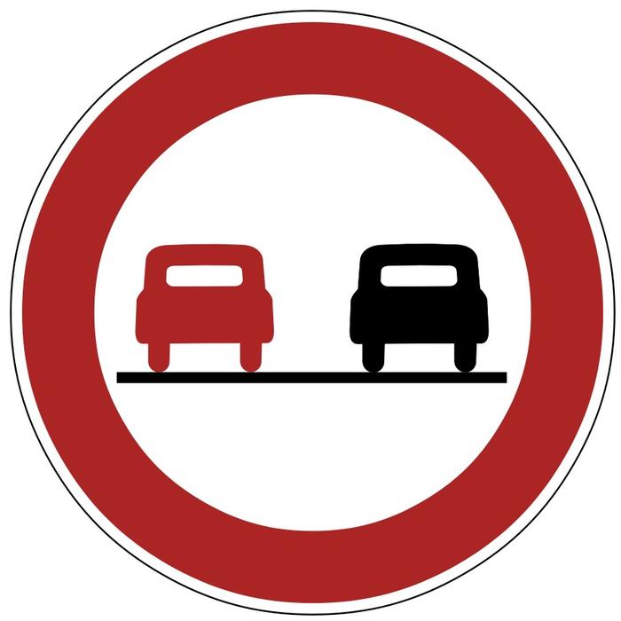 overtaking restriction prohibition