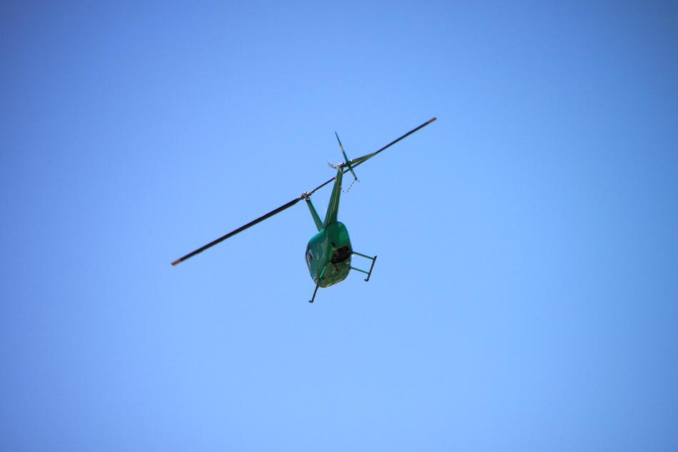 Flying Helicopter Sky
