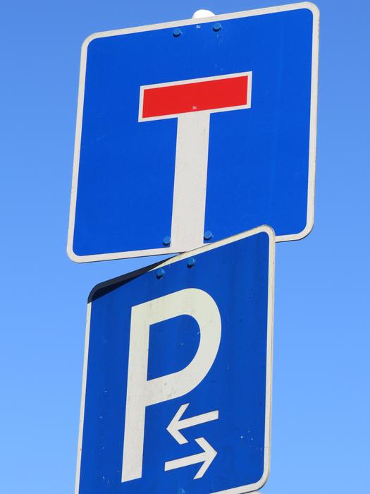 Signs Dead End Parking