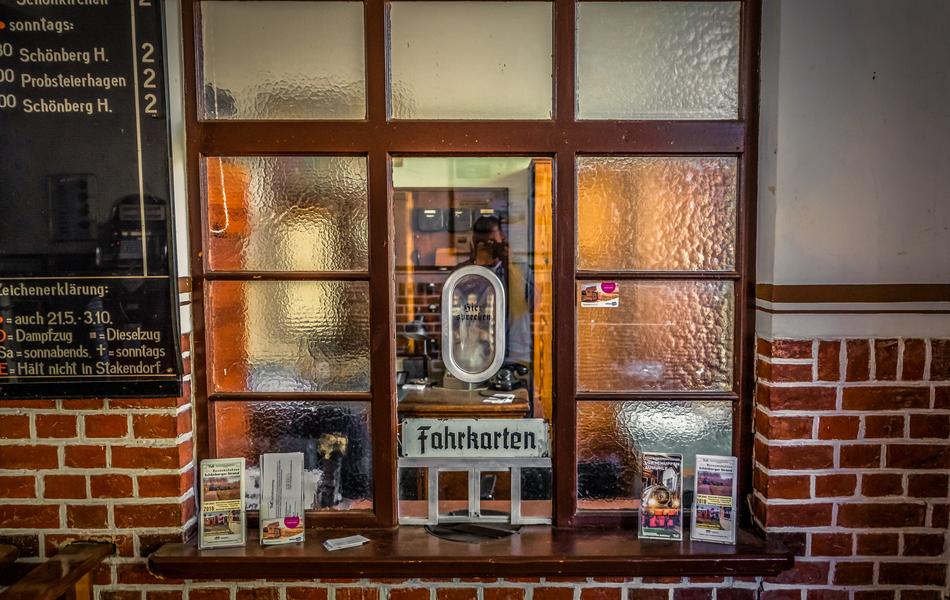 photo of the box office window