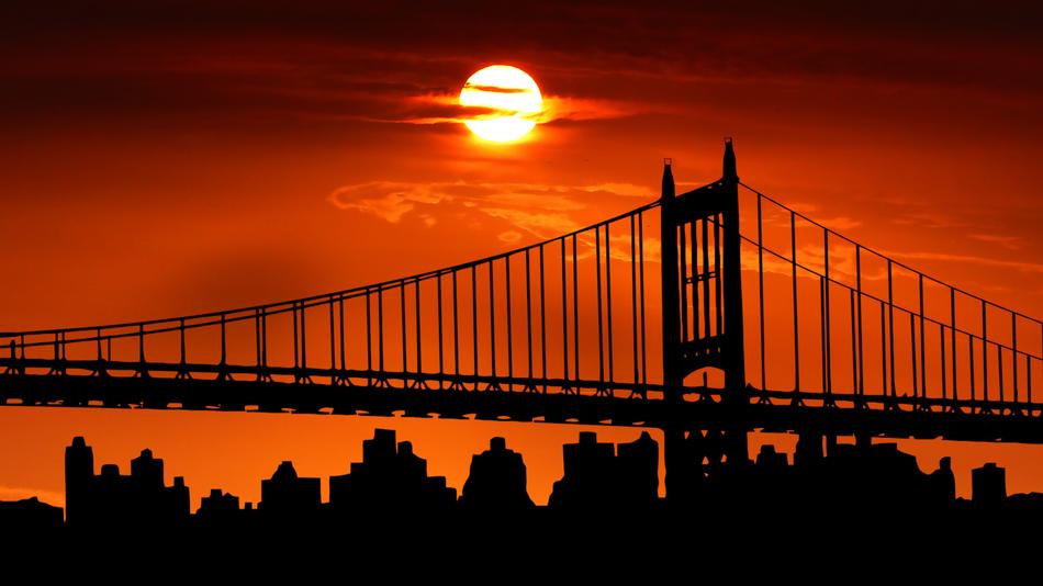 sunset bridge brooklyn