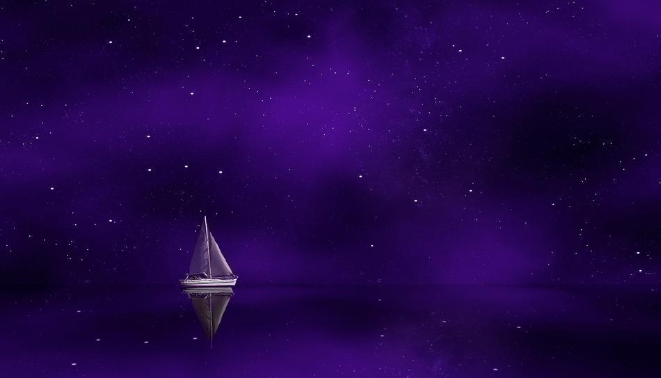 Purple Ship drawing