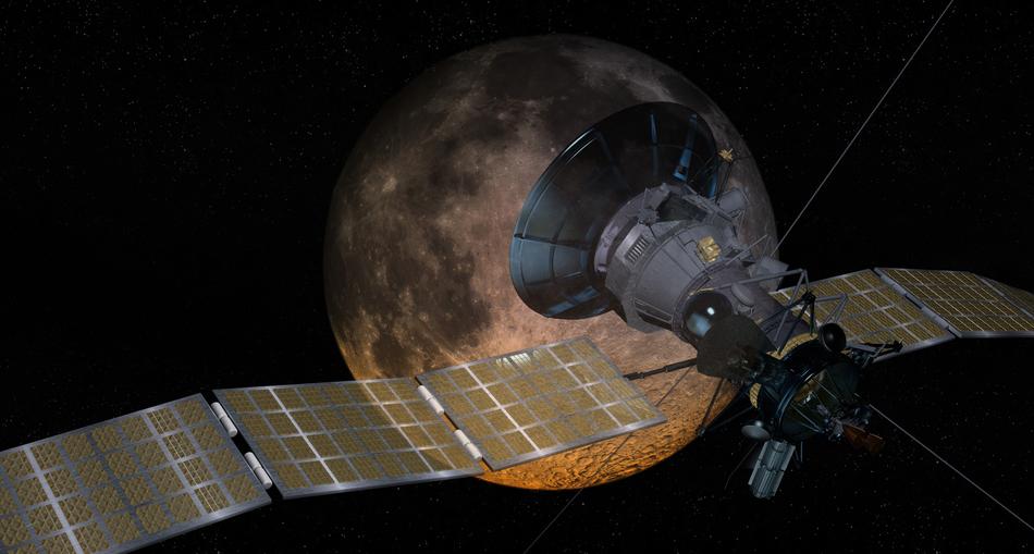 blood moon satellite in space
